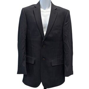 Wilke-Rodriguez Black Wool Blazer | Size 39L | Men’s 2-Button‎ Classic Jacket